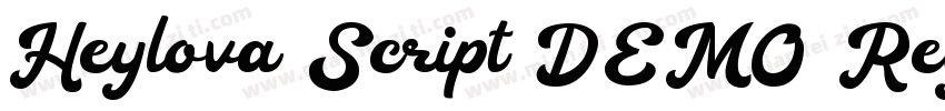 Heylova Script DEMO Regular字体转换